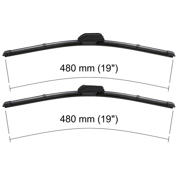 Automobilové stierače na predné sklo pre Dodge Nitro 0 SUV (09.2006-08.2008) - ploché lišty