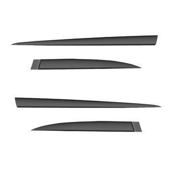 Čierne bočné lišty pre Hyundai Ioniq 6 Sedan (2022-....)