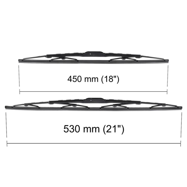 Automobilové stierače na predné sklo pre Suzuki Swift III, IV, V Hatchback (03.1996-2017) - štandard lišty