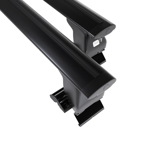 Základný nosič na strechu auta pre Nissan Almera mk II Sedan (2000-2006) - čierny priečny nosič - bez montážnych prvkov - Hliník