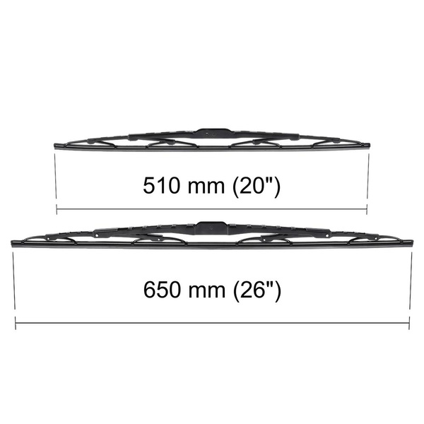 Automobilové stierače na predné sklo pre Hyundai H-1 I Van (10.1997-12.2007) - štandard lišty