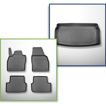 Súprava rohož do batožinového priestoru a autokoberčeky TPE na mieru do: Audi A1