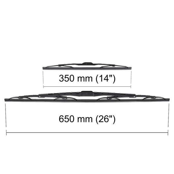 Automobilové stierače na predné sklo pre Hyundai Elantra V Kupé, Liftback, Sedan (02.2011-2016) - štandard lišty