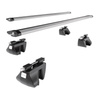 Základný nosič na strechu auta pre Saab 9-3X SportCombi (2009-2012) - strieborný priečny nosič - zábradlie - Hliník