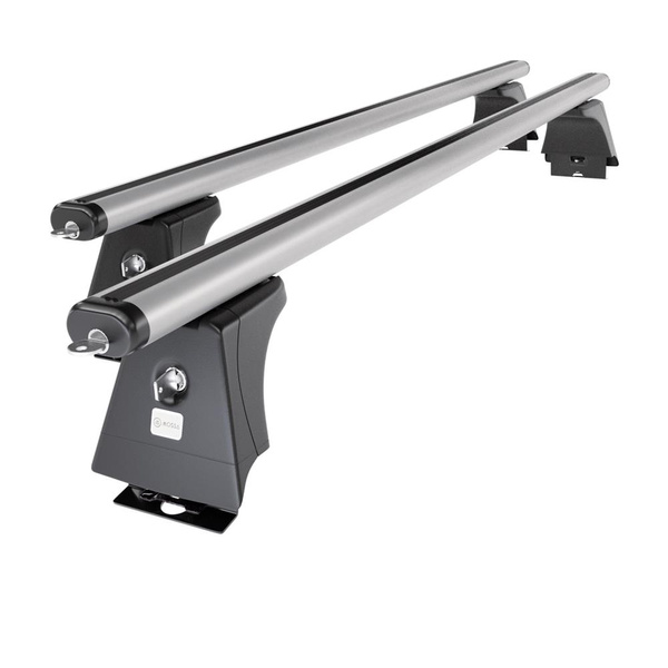 Základný nosič na strechu auta pre Fiat Ducato IV Van (2014-....) - strieborný priečny nosič - montážne body - Hliník