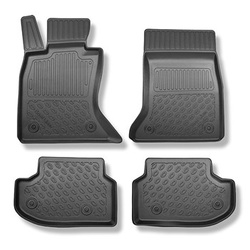 Koberčky TPE pre BMW Seria 5 F11 Touring (2013-04.2017) - X-drive; vzdialenosť medzi koľajnicami predných sedadiel (zozadu) 365 mm