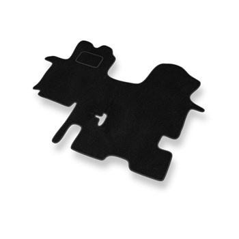 Velúrové koberčeky pre Opel Vivaro I Van (2001-2014) 1+1 - čierna