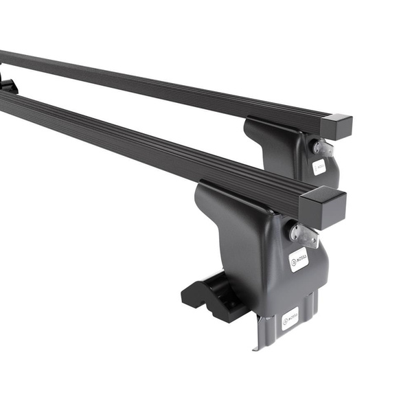 Základný nosič na strechu auta pre Ford Focus mk I Kombi (1998-2004) - čierny priečny nosič - bez montážnych prvkov - Oceľ