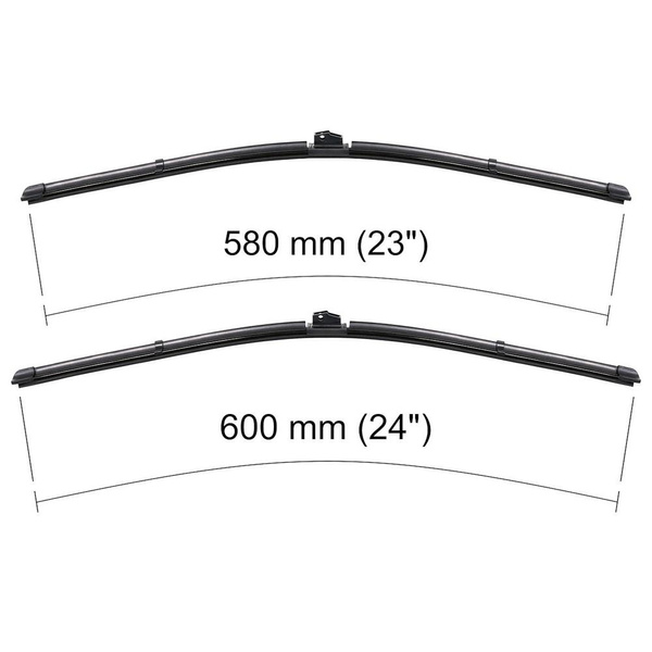 Automobilové stierače na predné sklo pre BMW Seria 5 E60, E61 Sedan, Touring (07.2003-08.2010) - ploché lišty