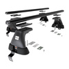 Základný nosič na strechu auta pre Skoda Rapid Spaceback Hatchback (2014-2019) - čierny priečny nosič - bez montážnych prvkov - Hliník