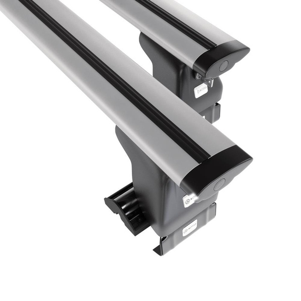 Základný nosič na strechu auta pre Audi A8 D3 Limuzína (2003-2010) - strieborný priečny nosič - bez montážnych prvkov - Hliník