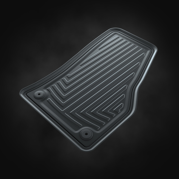 Gumové autokoberce pre Seat Leon IV Hatchback, Sportstourer (2020-....) - čierna - 4 ks