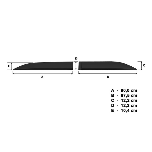 Čierne bočné lišty pre Dacia Jogger Crossover (2022-....)