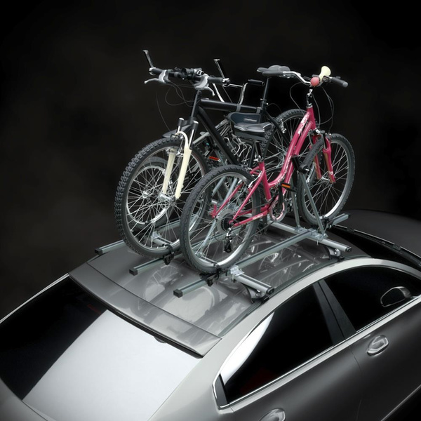 Nosič na bicykle na strechu auta, Hliníkový držiak bicyklov na strechu auta - 3xM-08