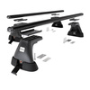 Základný nosič na strechu auta pre Toyota Hiace Van (1996-2006) - čierny priečny nosič - montážne body - Hliník
