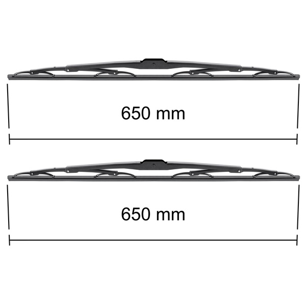 Automobilové stierače na predné sklo pre Mercedes-Benz Atego I, II Kamión (1998-2013) - štandard lišty