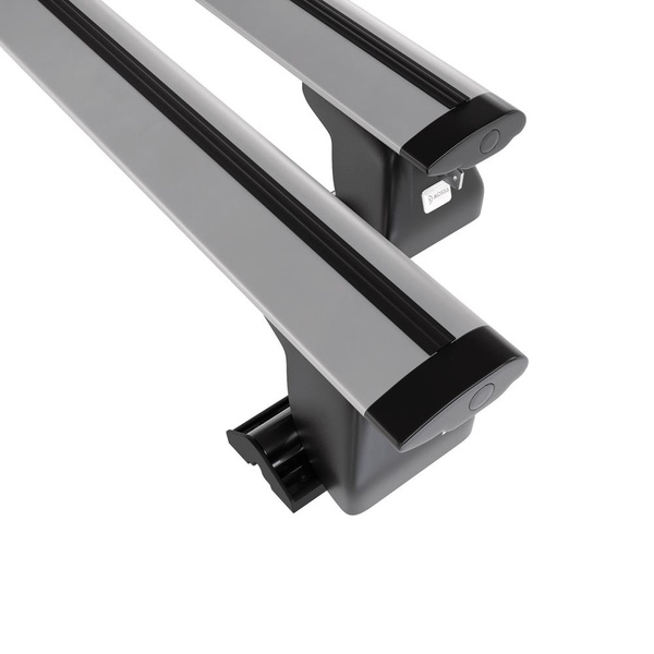 Základný nosič na strechu auta pre Ford Taurus Kombi (1996-2006) - strieborný priečny nosič - T-profil - Hliník