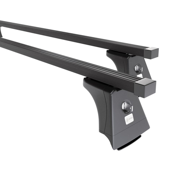 Základný nosič na strechu auta pre Toyota Avensis mk III Kombi (2009-2019) - čierny priečny nosič - montážne body - Oceľ