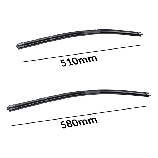 Automobilové stierače na predné sklo pre BMW Seria 3 E46 Compact, Kupé, Kabriolet, Sedan, Touring (04.1998-2005) - ploché lišty