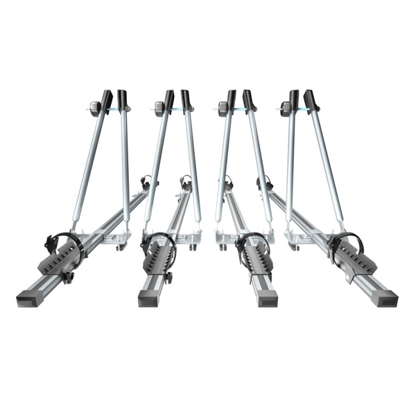 Nosič na bicykle na strechu auta, Hliníkový držiak bicyklov na strechu auta - 4xM-08
