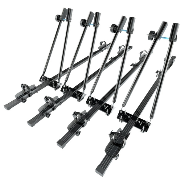 Nosič na bicykle na strechu auta, Oceľový držiak bicyklov na strechu auta - 4xM-04