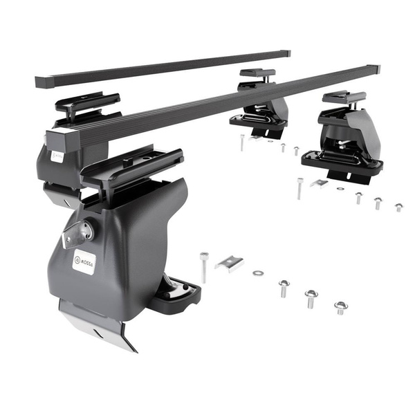 Základný nosič na strechu auta pre DS 4 Hatchback (2011-2018) - čierny priečny nosič - bez montážnych prvkov - Oceľ