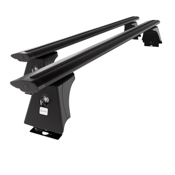 Základný nosič na strechu auta pre Fiat Ducato IV Van (2014-....) - čierny priečny nosič - montážne body - Hliník