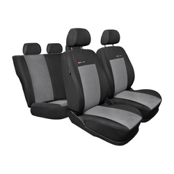 Poťahy šité na mieru pre Volkswagen Golf VI Hatchback, Variant (2008-2012) druhá rada - delené operadlo, bez poťahu na zadnú lakťovú opierku - poťahy do auta - autopoťahy - E2