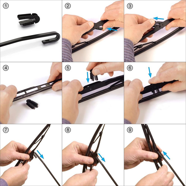 Automobilové stierače na predné sklo pre Smart Roadster 0 Roadster (04.2003-11.2006) - štandard lišty