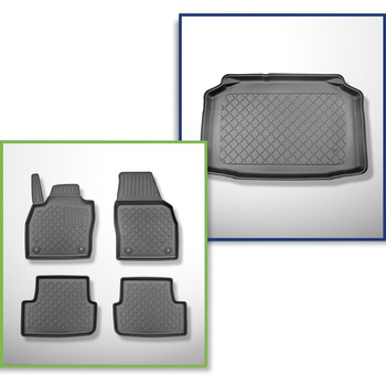 Súprava rohož do batožinového priestoru a autokoberčeky TPE na mieru do: Audi A1