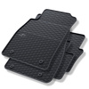 Gumové autokoberce pre Opel Insignia I Liftback, Sedan, Sports Tourer (2008-2017) - čierna - 4 ks