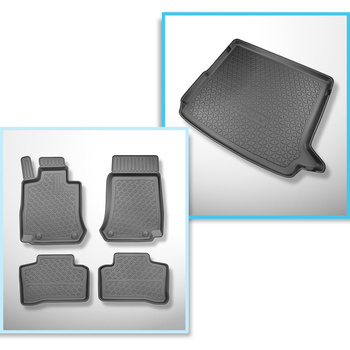 Súprava rohož do batožinového priestoru a autokoberčeky TPE PREMIUM na mieru do: