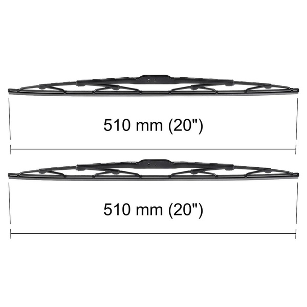 Automobilové stierače na predné sklo pre Daewoo Nubira 0 Hatchback, Kombi, Sedan (1997-2003) - štandard lišty