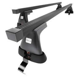 Základný nosič na strechu auta pre Volkswagen Passat B8 Sedan (2015-2023) - čierny priečny nosič - bez montážnych prvkov - Oceľ