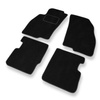 Velúrové koberčeky pre Fiat Punto IV Hatchback (2012-2018) - čierna