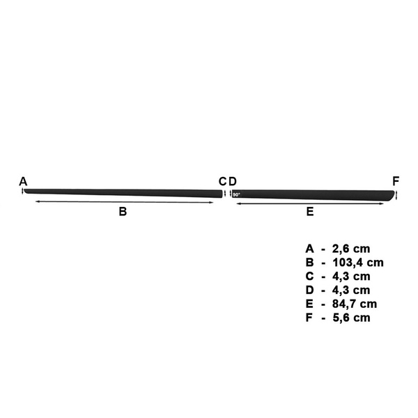 Čierne bočné lišty pre Toyota Corolla Verso MPV (2004-2009)