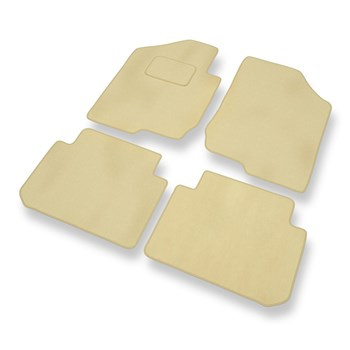 Velúrové koberčeky pre Kia Carens III MPV (2006-2012) - béžová