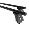 Základný nosič na strechu auta pre Ford C-Max mk I MPV (2003-2010) - čierny priečny nosič - montážne body - Hliník