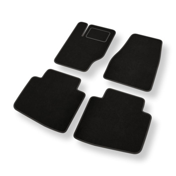 Velúrové koberčeky pre Jeep Commander I SUV (2006-2010) - čierna