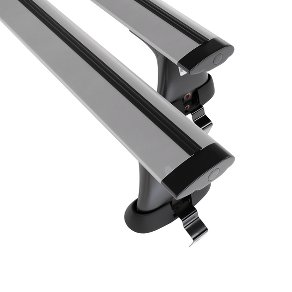 Základný nosič na strechu auta pre Skoda Octavia mk III Liftback (2013-2019) - strieborný priečny nosič - bez montážnych prvkov - Hliník