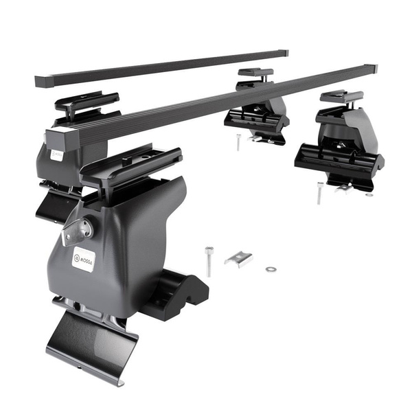 Základný nosič na strechu auta pre Hyundai H-1 Van (2008-2021) - čierny priečny nosič - bez montážnych prvkov - Oceľ