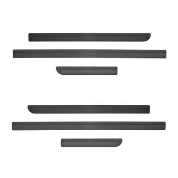 Čierne bočné lišty pre Volkswagen Transporter T5 Van (2004-2015) - (dlhý rázvor 