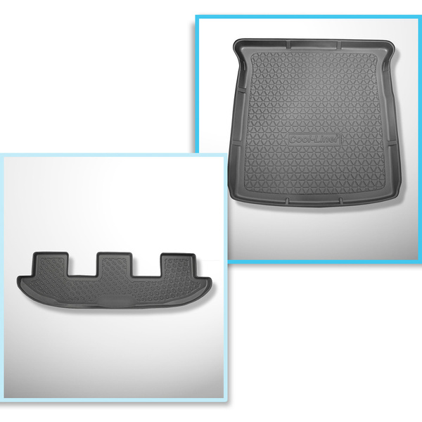 Súprava rohož do batožinového priestoru a autokoberčeky TPE PREMIUM na mieru do: Seat Alhambra II Van (09.2010-2020)