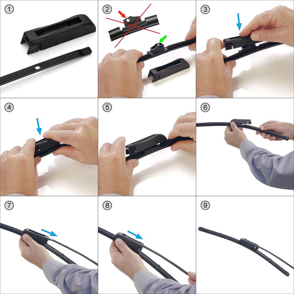 Automobilové stierače na predné sklo pre Renault Clio IV Grandtour, Hatchback (05.2012-2020) - ploché lišty