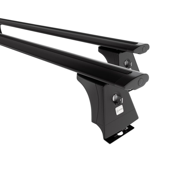 Základný nosič na strechu auta pre Fiat Ducato IV Van (2014-....) - čierny priečny nosič - montážne body - Hliník