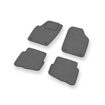 Velúrové koberčeky pre Volkswagen Polo IV 9N Hatchback, Sedan (2001-2009) - šedá