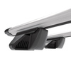 Základný nosič na strechu auta pre Saab 9-7X SUV (2004-2012) - strieborný priečny nosič - zábradlie - Hliník