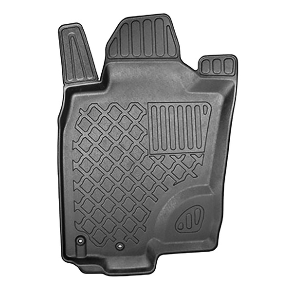 Koberčky TPE pre Nissan Navara NP300 Pick-Up (01.2016-....) - upevňujúce háky v podlahe