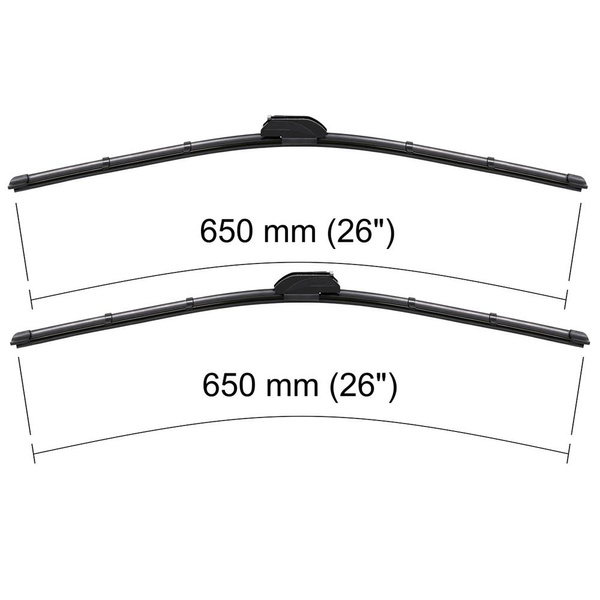 Automobilové stierače na predné sklo pre Fiat Ulysse 0 MPV (11.2005-12.2010) - ploché lišty