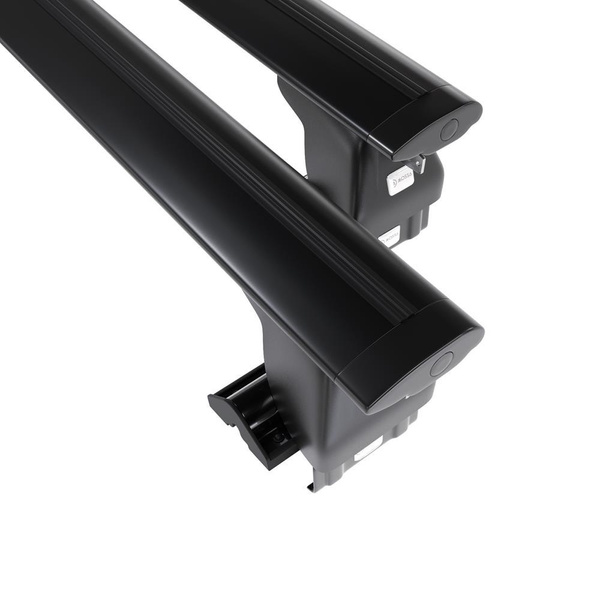 Základný nosič na strechu auta pre Ford Focus mk I Hatchback (1998-2004) - čierny priečny nosič - bez montážnych prvkov - Hliník